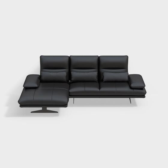 Urban Comfort Low-Poly Sofa 3D model
