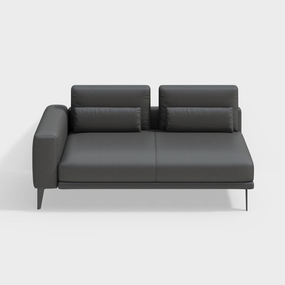 Urban Comfort Low-Poly Sofa 3D model