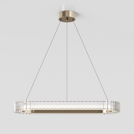 Stylish Low-Poly Pendant Light 3D model for Modern Spaces