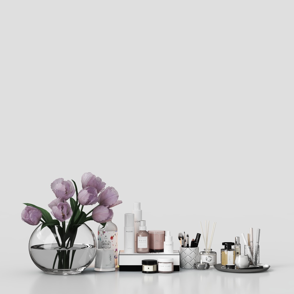 Ensemble d'accessoires de table de toilette 1