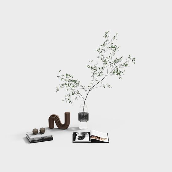 Natural Harmony Low-Poly 3D Model for Artistic Projects