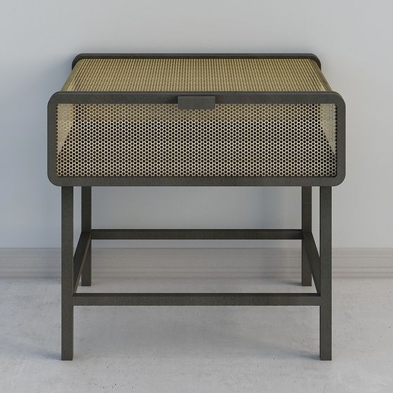 Modern Minimalist Nightstand 3D model