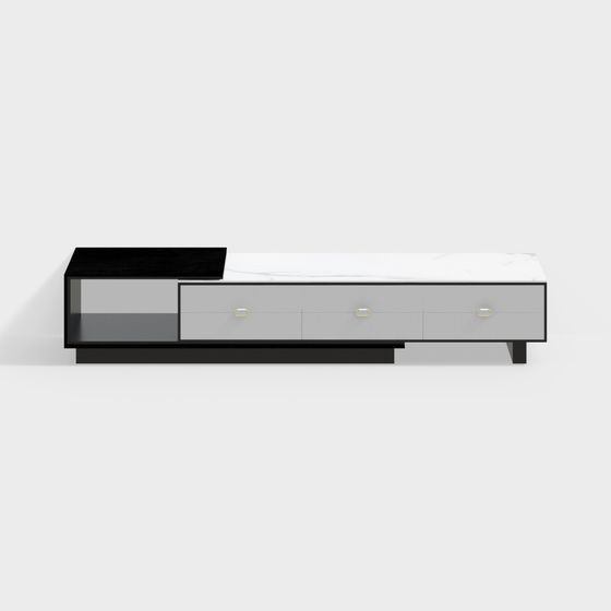 Urban Minimalist TV Cabinet 3D model