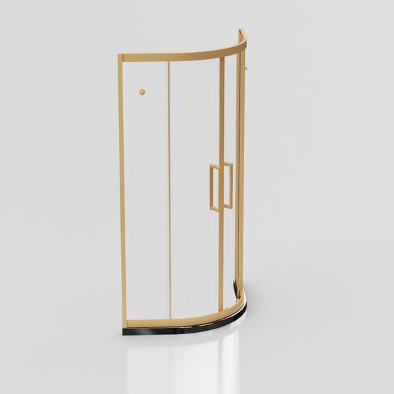 Curved Glass Door 3D model