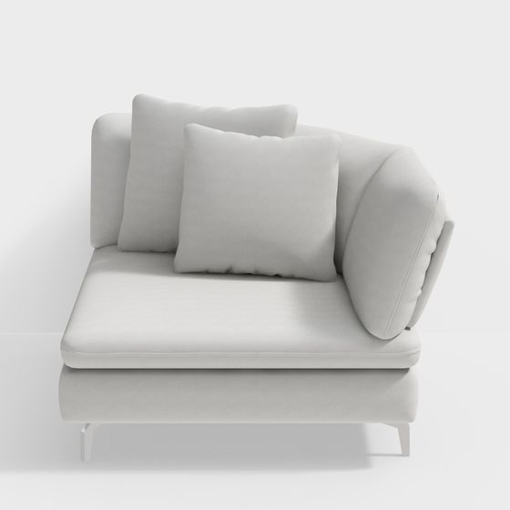 Urban Comfort 3D model Sofa for Modern Spaces