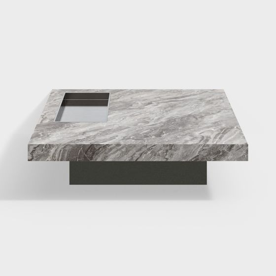 Elegant Marble Coffee Table 3D model