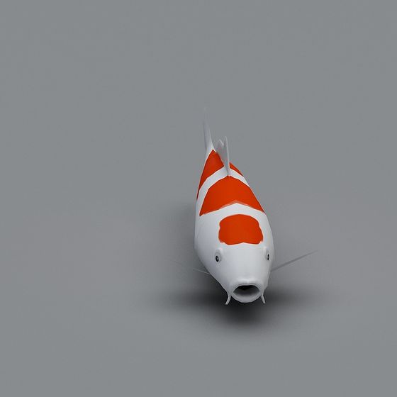 Vibrant Koi Fish 3D model