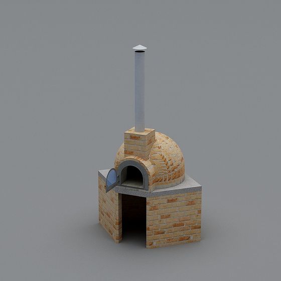 Rustic Oven 3D model
