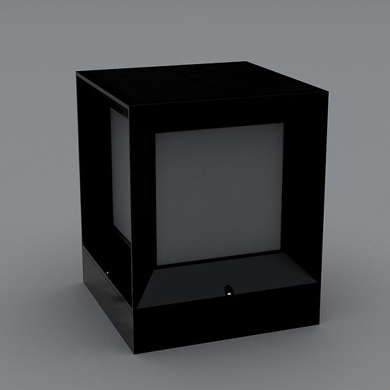 Black Cube 3D model for Creative Projects