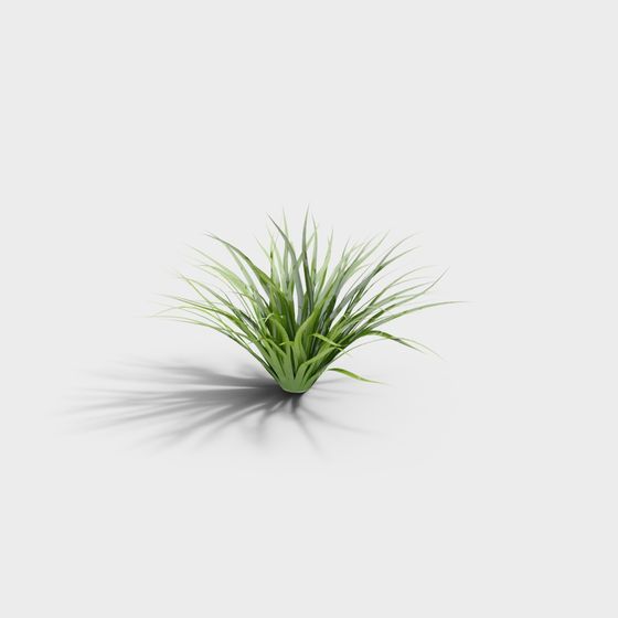 Vibrant Low-Poly Grass 3D Model for Creative Projects