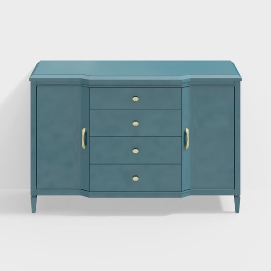 Elegant Storage Cabinet 3D Model