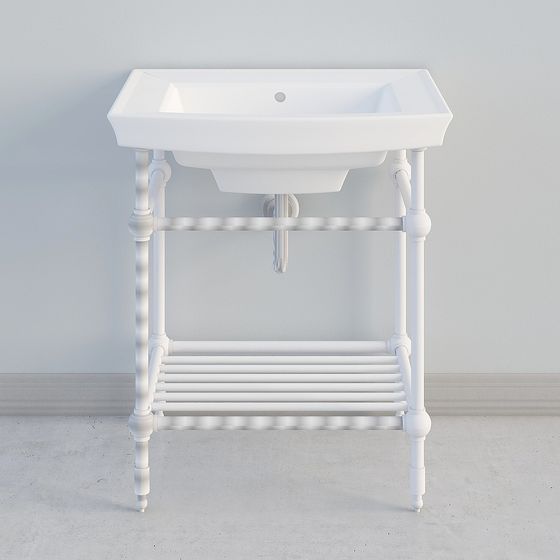Vintage Bathroom Sink 3D model