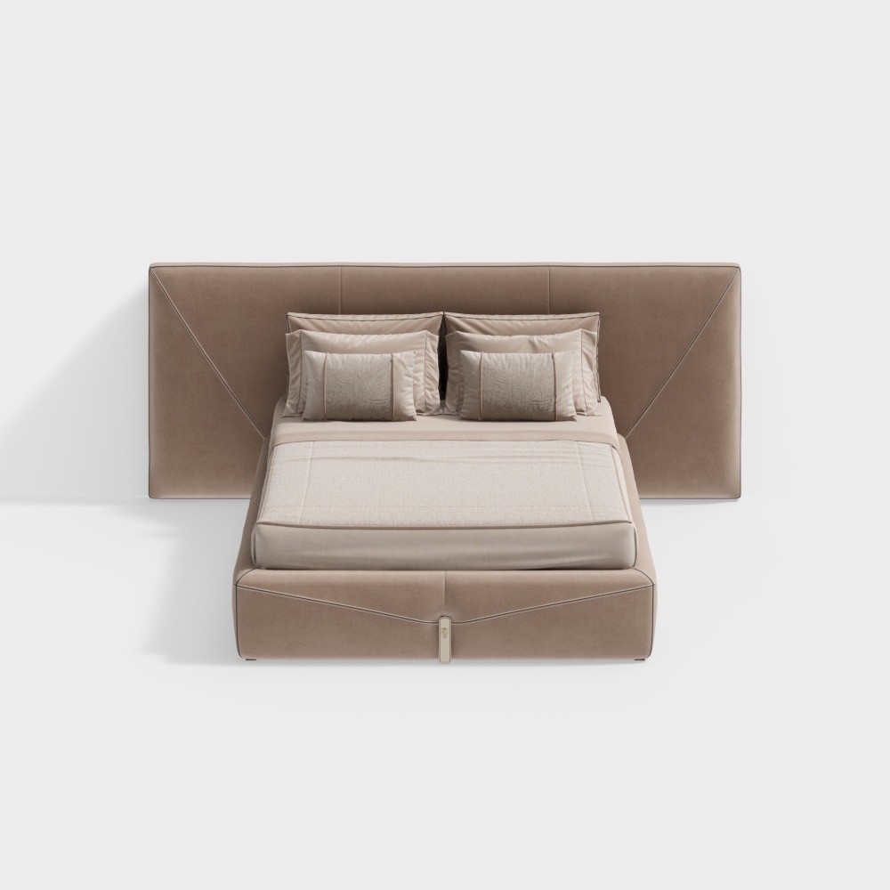 Italian minimalist and luxurious Visionnaire double bed 185891485