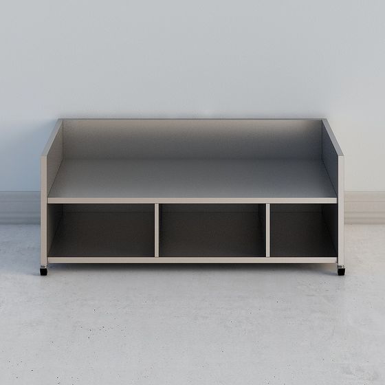 Modern Minimalist Mobile Storage Rack 3D model