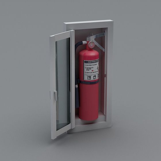 Fire Hydrant Cabinet Low Poly 3D model