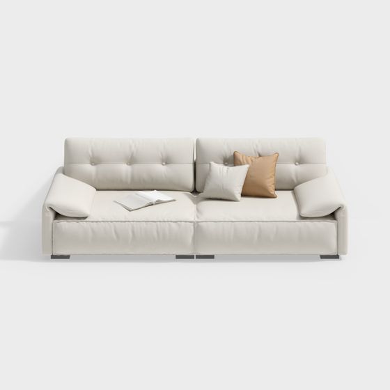 Modern Cream Style Multi-Seater Sofa in Beige