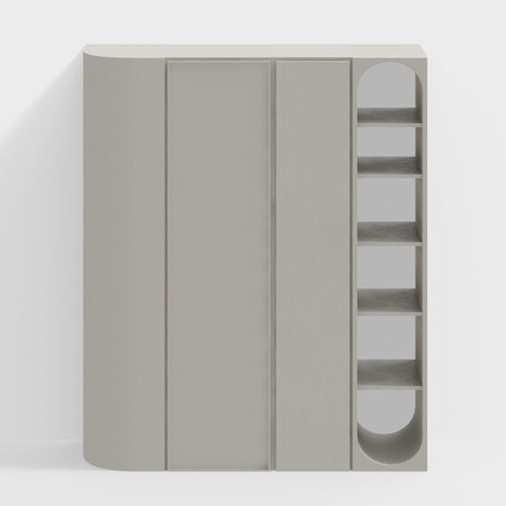Urban Shelf 3D model for Modern Spaces