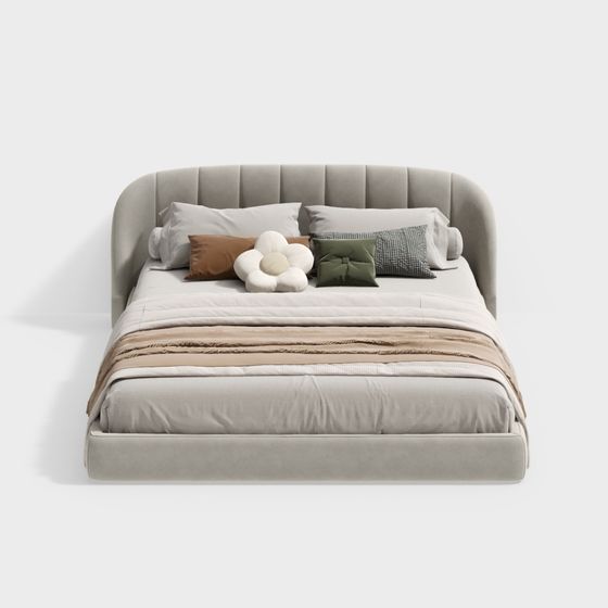 Cozy Retreat Bed 3D model