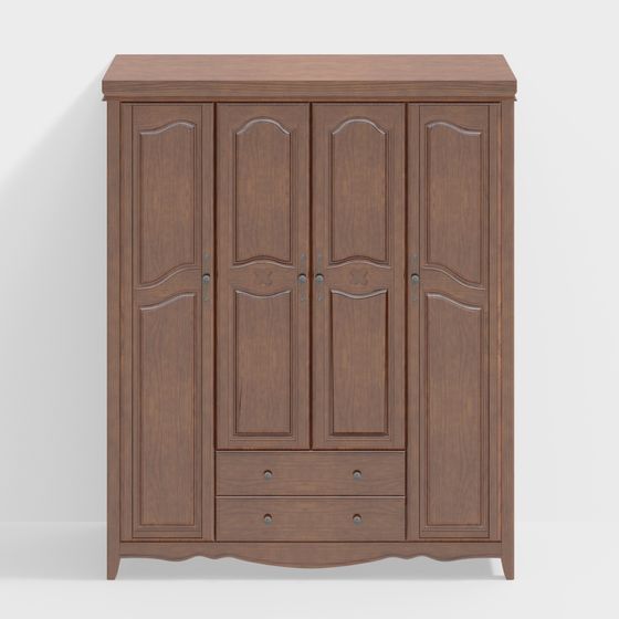 Retro Wardrobe 3D model for Modern Design