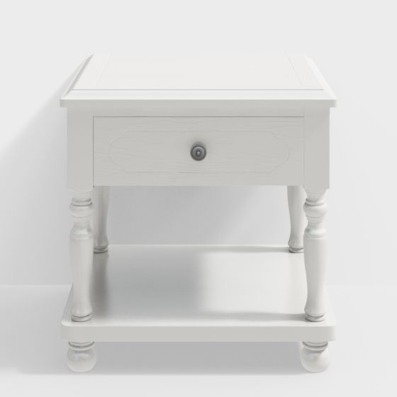 Table de chevet 8902 - Blanc ivoire