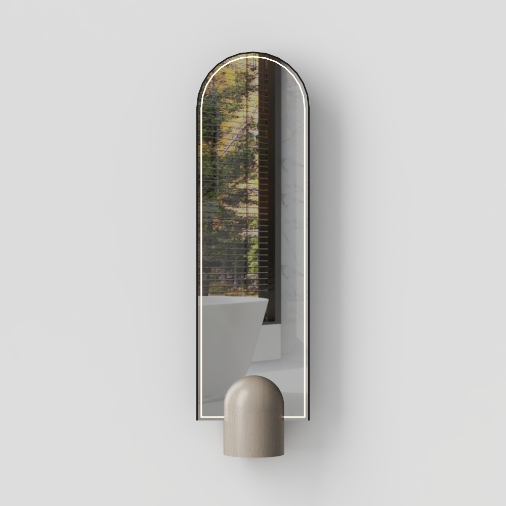 Modern cream style floor mirror 3