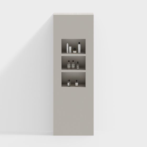 Minimalist Bathroom Storage Cabinet 3D model