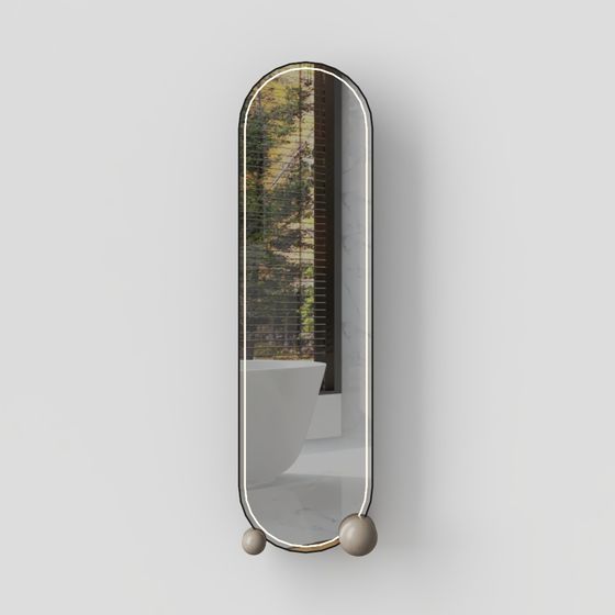 กระจกเงาสไตล์ครีมทันสมัย