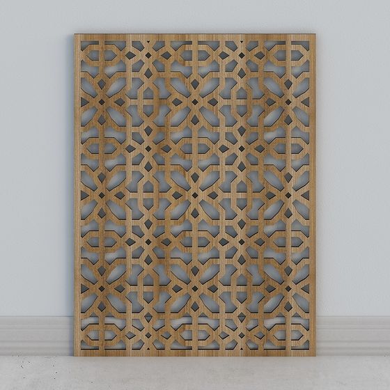 Lattice Panel 3D model for Modern Spaces