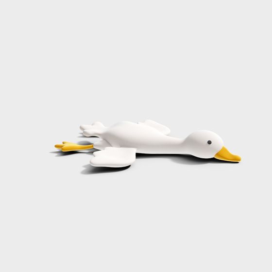 Charming Low-Poly 3D Duck Model
