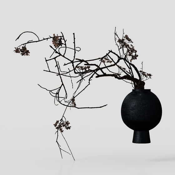 侘び寂び花瓶フラワーアレンジメント