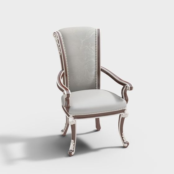 Elegant Low-Poly Armchair 3D Model