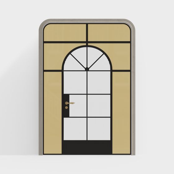 Vintage Aesthetics Door 3D Model