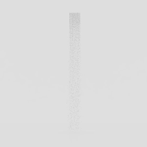 Minimalist 'Rain Curtain' 3D model