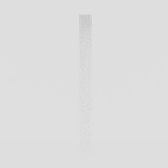 Rain Curtain 3D Model - Low-Poly Design