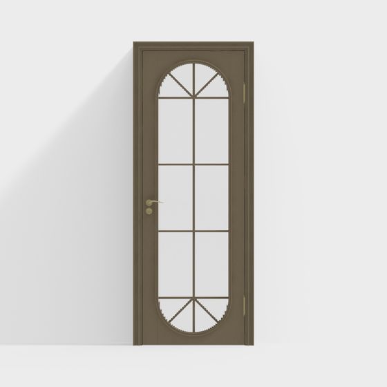 Arched Glass Door 3D model