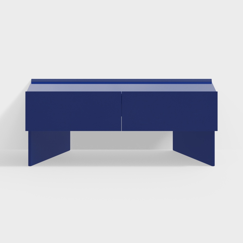 Urban Blues Sideboard 3D Model – Navy Metallic Finish