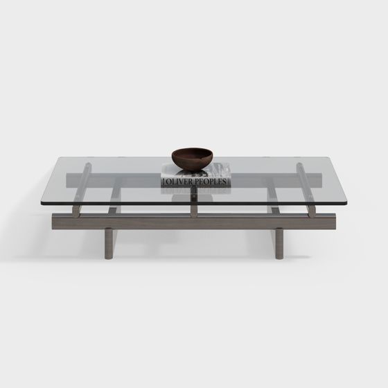 Modern Glass Coffee Table 3D model