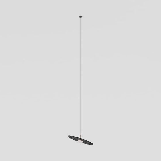Elegant Hanging Lamp 3D model for Modern Interiors