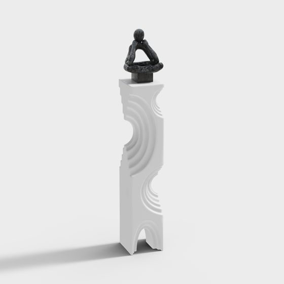 Meditation Pillar 3D Model