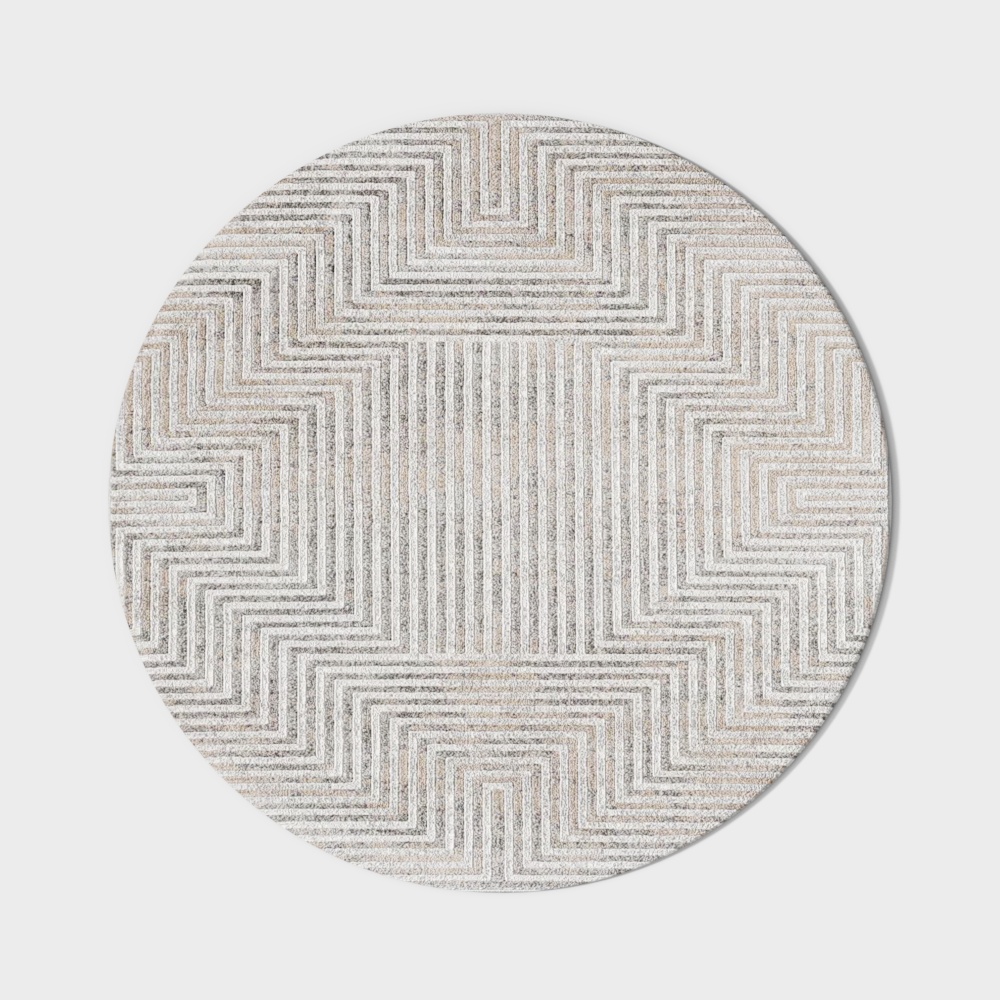 侘び寂びラウンドカーペット