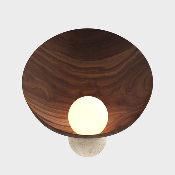 Stylish Round Table Lamp 3D model for Modern Spaces