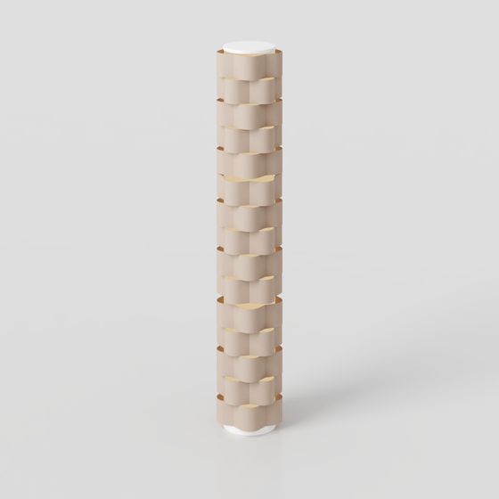 Spiral Woven Column 3D model for Modern Design