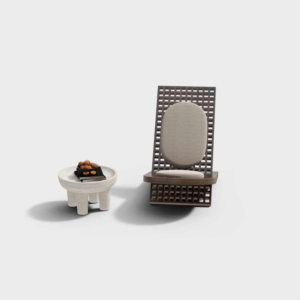 侘び寂びスタイルのレジャーチェアコンビネーション