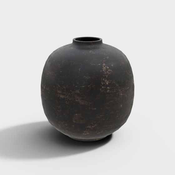 Retro Ceramic Pot 3D Model