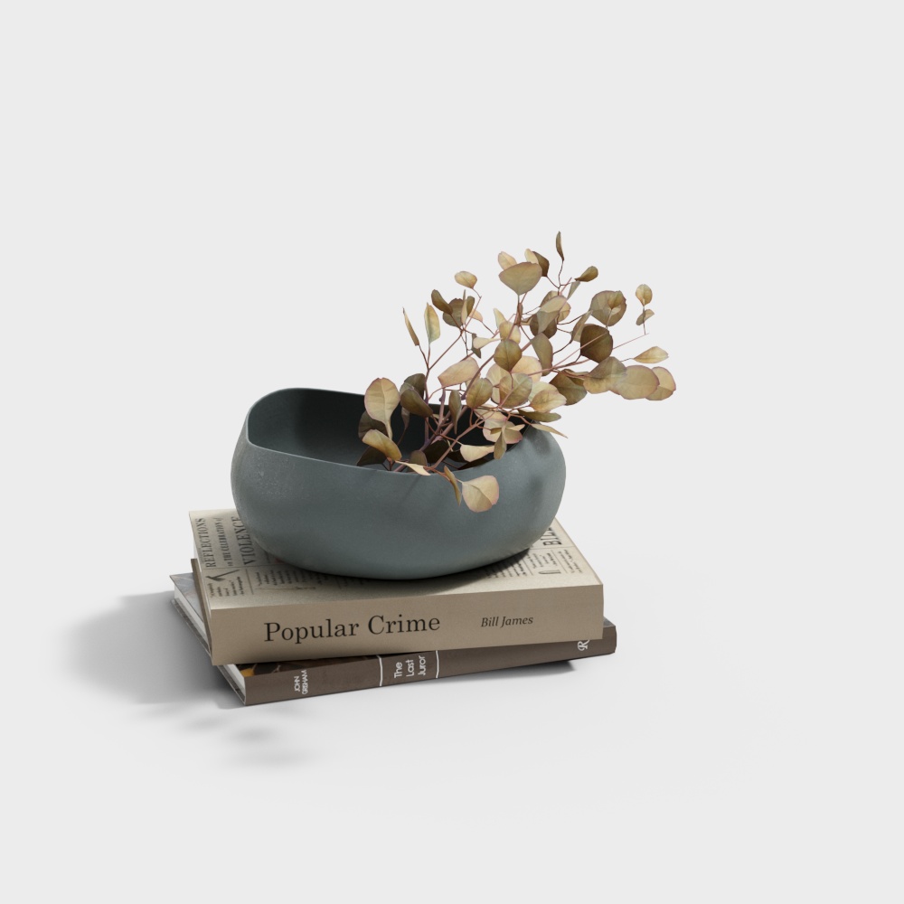 Ornamenti di Libri in Stile Wabi-Sabi