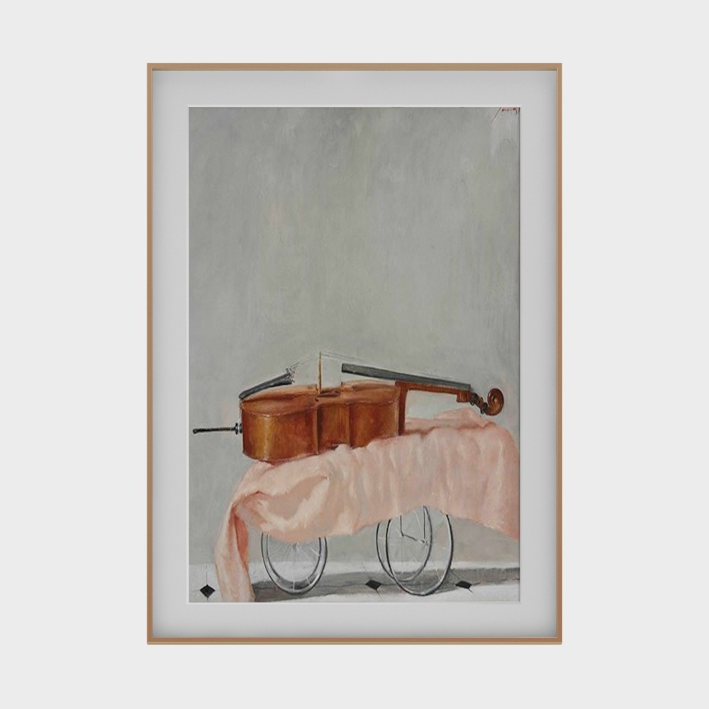 Classic Sonata 3D Model – Low-Poly Vintage Violin