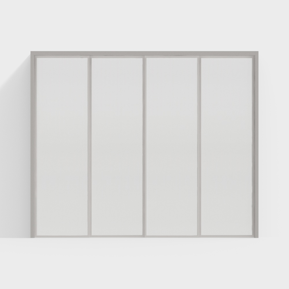 ประตูกระจกเลื่อนสไตล์ฝรั่งเศสสีครีม