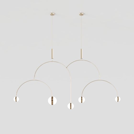 Hanging Art Light Fixture 3D model