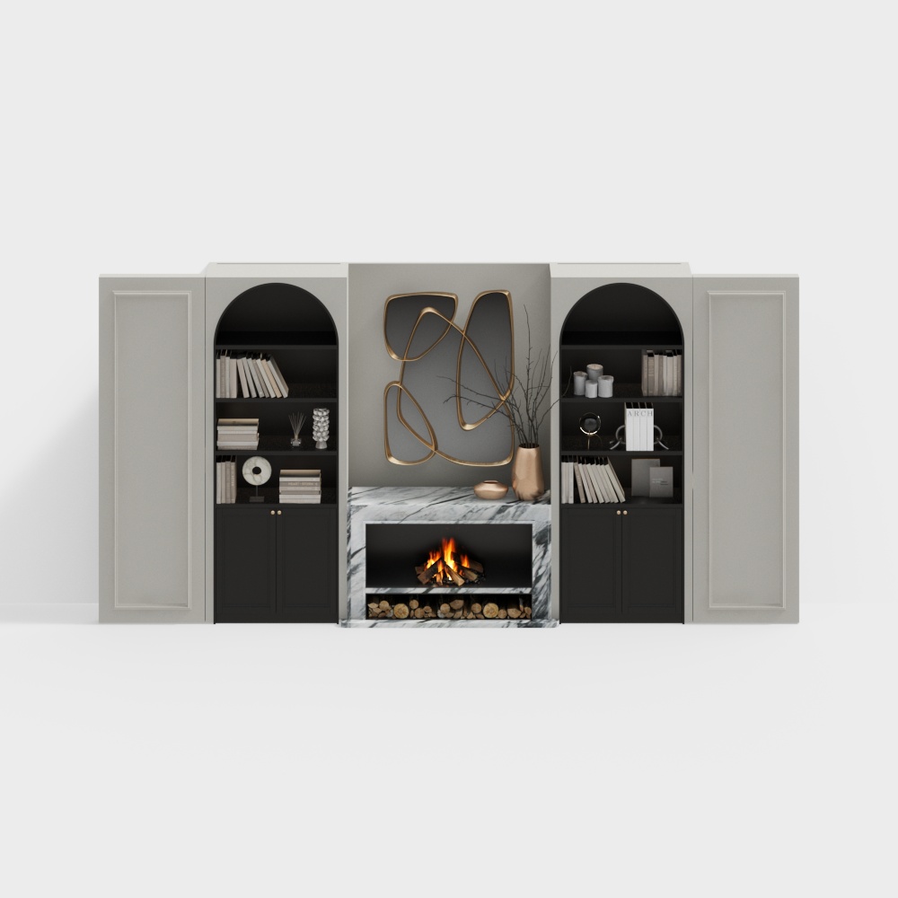 フレンチクリームスタイルの背景壁