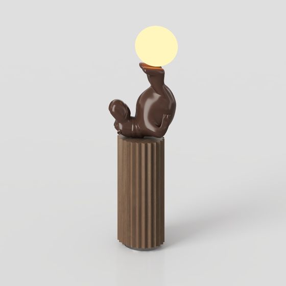Chocolate Light 3D model for Creative Spaces
